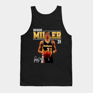 Reggie Miller Choke Sign Basketball Legend Signature Vintage Retro 80s 90s Bootleg Rap Style Tank Top